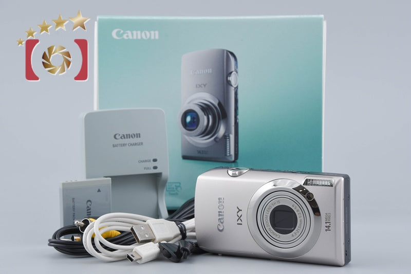 Canon IXY 10S Silver 14.1 MP Digital Camera w/ Box