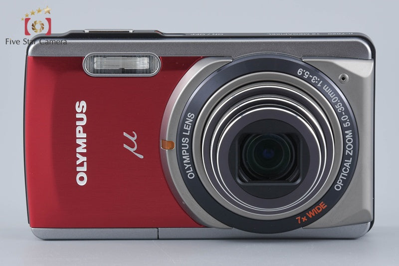 Olympus μ-7020 Red 12.0 MP Digital Camera w/ Box