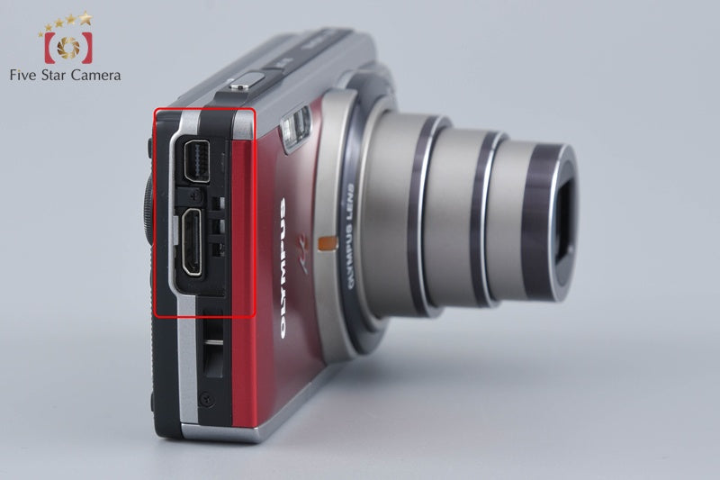 Olympus μ-7020 Red 12.0 MP Digital Camera w/ Box