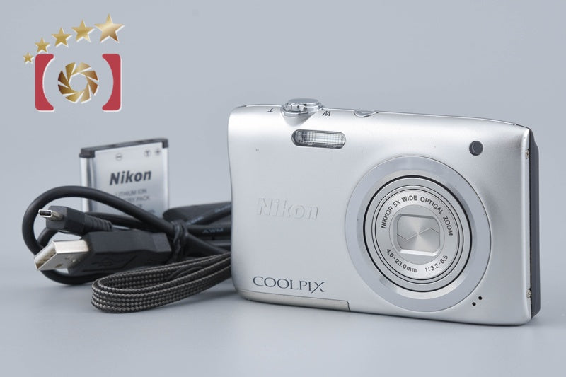 Nikon COOLPIX A100 シルバー Nikon COOLPIX A100 Silver 20.0 MP Digital Camera
