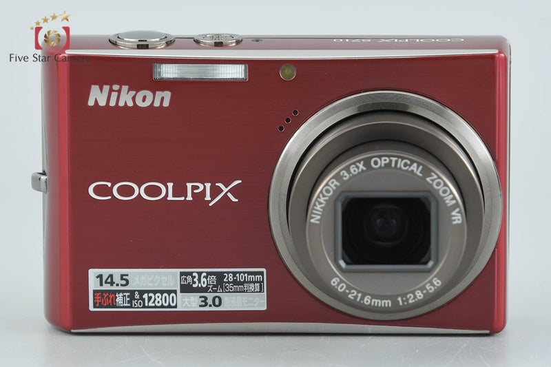 Nikon COOLPIX S710 Deep Red 14.5 MP Digital Camera w/ Box