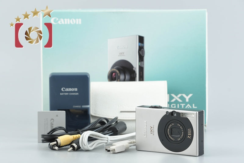 Canon IXY Digital 10 Black 7.1 MP Digital Camera w/ Box