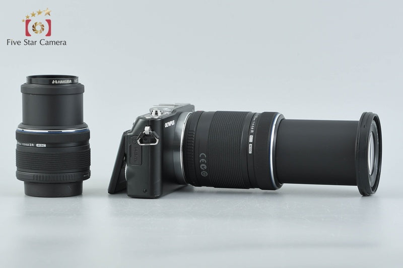 "Count 1,480" Olympus PEN Lite E-PL3 Black 12.3 MP 14-42 40-150 Lenses