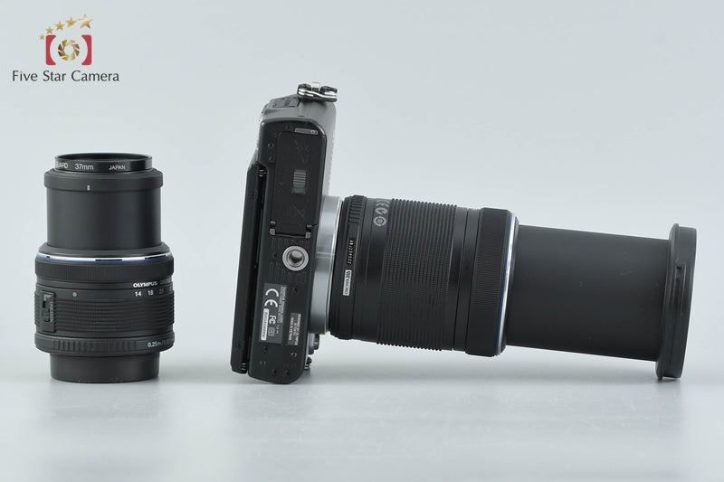 "Count 1,480" Olympus PEN Lite E-PL3 Black 12.3 MP 14-42 40-150 Lenses