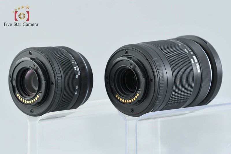 "Count 1,480" Olympus PEN Lite E-PL3 Black 12.3 MP 14-42 40-150 Lenses
