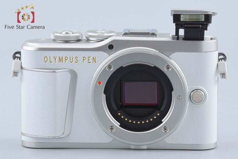 "Shutter count 942" Olympus PEN E-PL9 White 16.1 MP 14-42 40-150 Lenses w/ Box