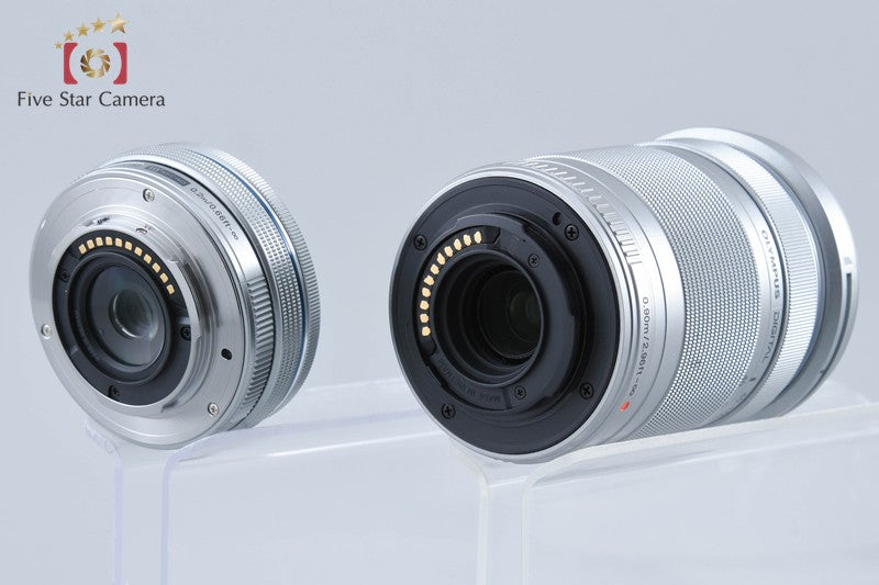 "Shutter count 942" Olympus PEN E-PL9 White 16.1 MP 14-42 40-150 Lenses w/ Box