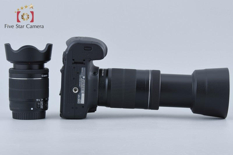 "Count 527" Canon EOS 80D 24.2 MP Digital SLR Camera EF-S 18-55 55-250 IS Lenses