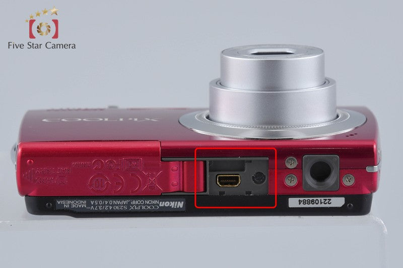 Nikon COOLPIX S230 Rose Red 10.0 MP Digital Camera