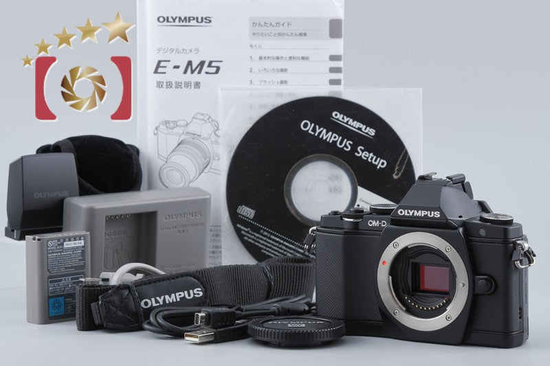 "Count 2,300" Olympus OM-D E-M5 Black 16.0 MP Digital Mirrorless Camera Body