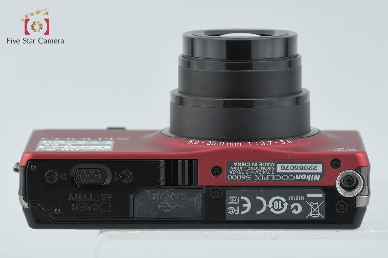 Nikon COOLPIX S6000 Flash Red 14.2 MP Digital Camera