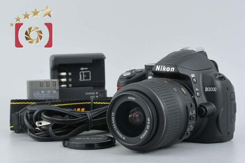 "Shutter count 818" Nikon D3000 10.2 MP DSLR 18-55 VR Lens