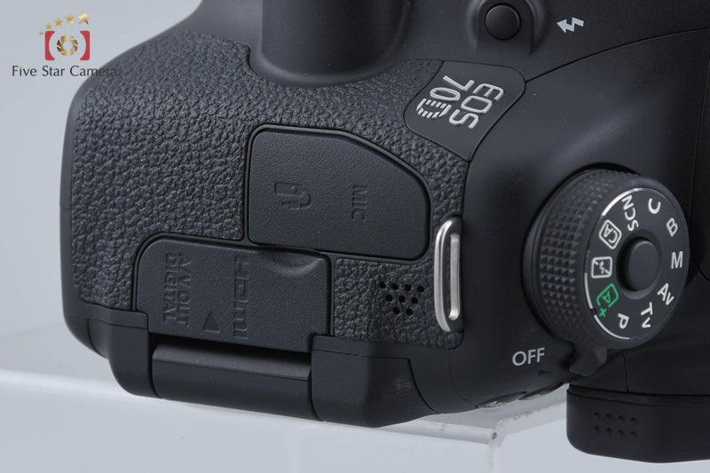 "Shutter count 2,272" Canon EOS 70D 20.2 MP Digital SLR Camera Body