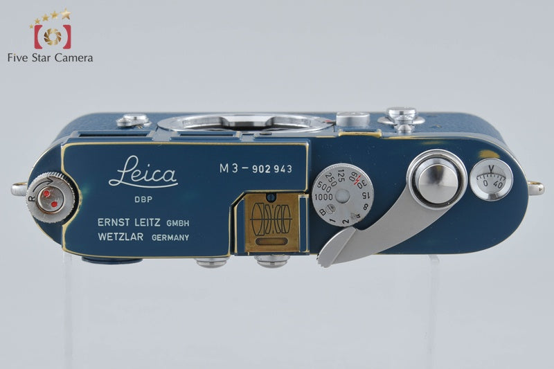 Leica M3 Double Stroke Blue Repaint 35mm Rangefinder Film Camera Body