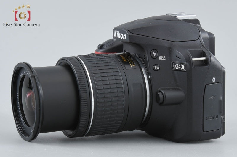 "Shutter count 2,774" Nikon D3400 24.2 MP DSLR Black AF-P 18-55 VR Lens