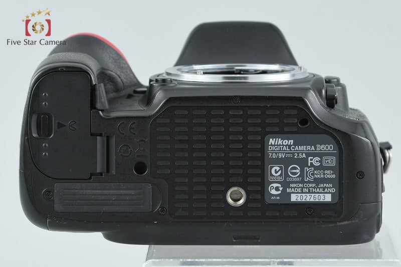 Nikon D600 24.3 MP Full Frame Digital SLR Camera Body