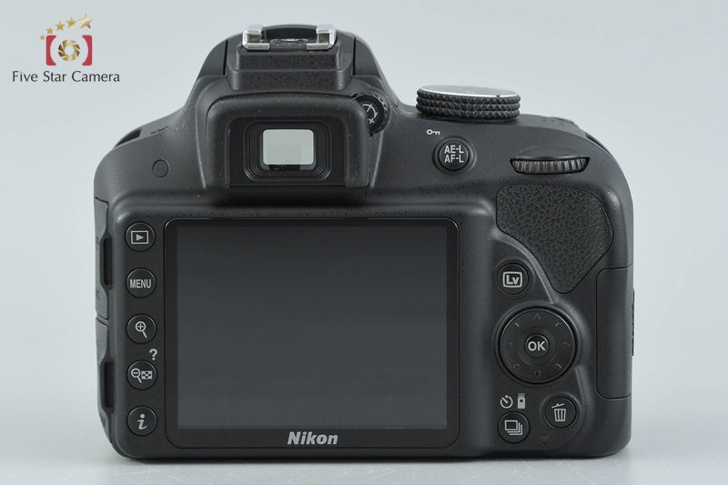"Shutter count 2,434" Nikon D3300 Black 24.2 MP DSLR 18-55mm VR II Lens