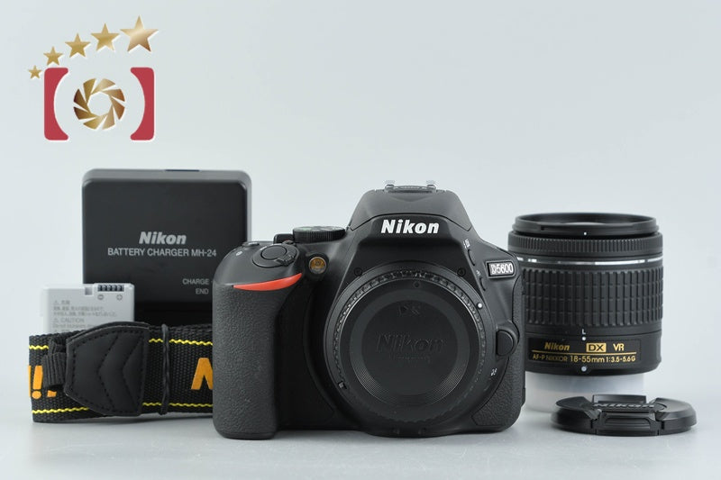 "Count 1,023" Nikon D5600 24.2 MP SLR Digital Camera 18-55 VR Lens