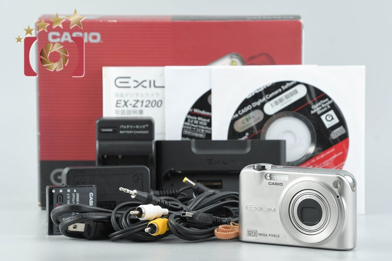 Casio EXILIM EX-Z1200 Silver 12.1 MP Digital Camera w/ Box