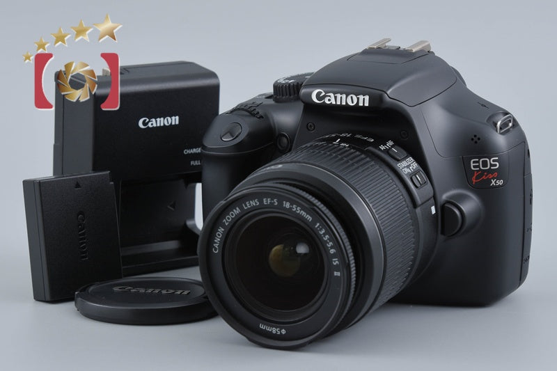 "Count 1,206" Canon EOS Kiss X50 / Rebel T3 / 1100D Black 12.2 MP 18-55 Lens
