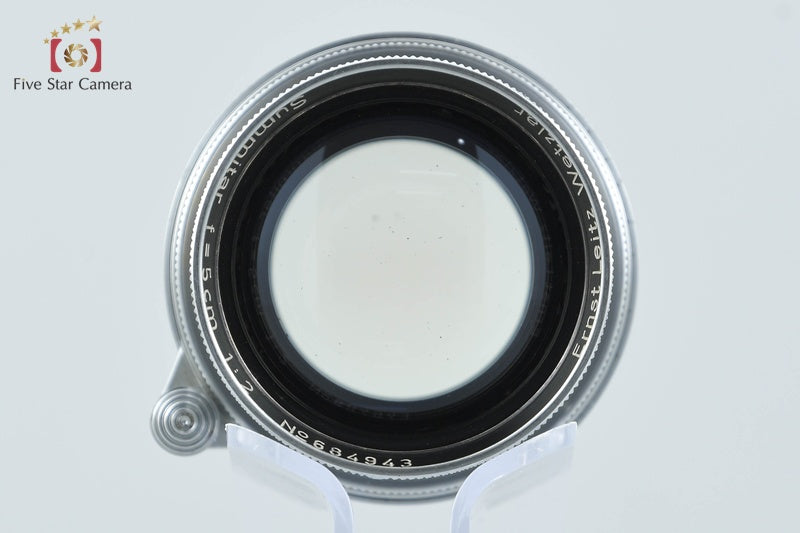 Leica Summitar 50mm f/2 Collapsible L39 LTM Leica Thread Mount Lens