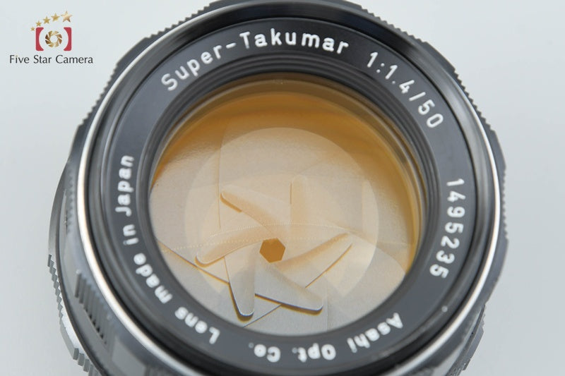 PENTAX Super-Takumar 50mm f/1.4 Early Model 8 Elements M42 Mount