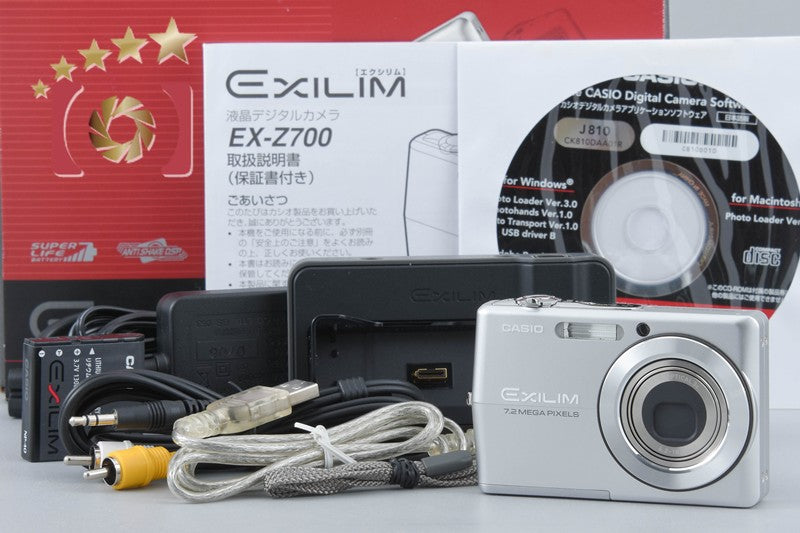 CASIO EXILIM EX-Z700 Silver 7.2 MP Digital Camera w/ Box