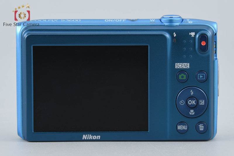 Nikon COOLPIX S3600 Cobalt Blue 20.0 MP Digital Camera