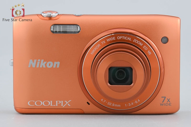 Nikon COOLPIX S3500 Apricot Orange 20.0 MP Digital Camera