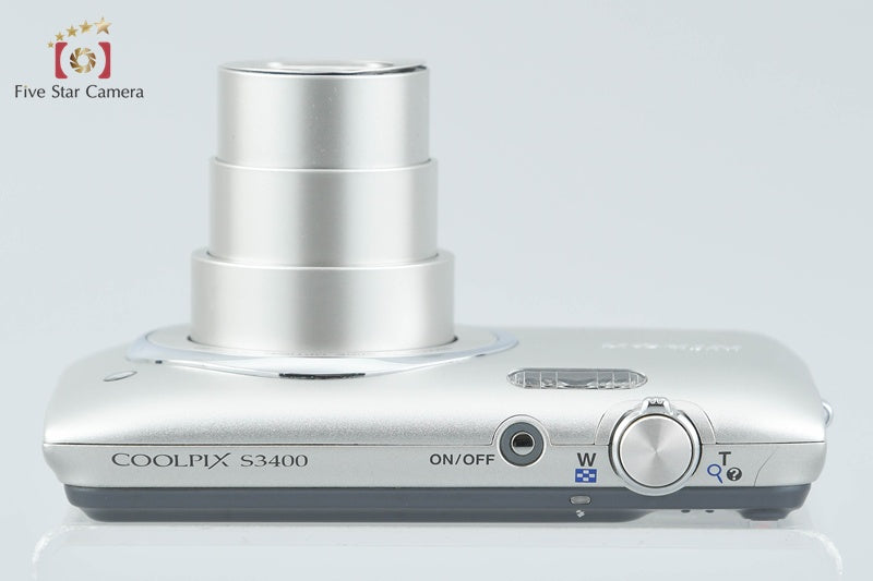 Nikon COOLPIX S3400 Crystal Silver 20.1 MP Digital Camera