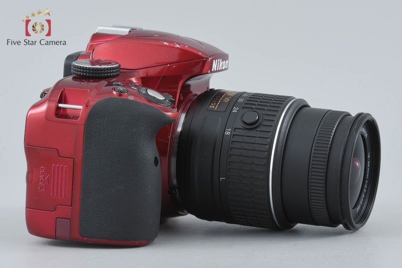 Nikon D3300 Red 24.2 MP DSLR 18-55mm VR II Lens