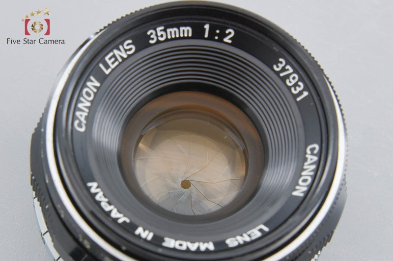 Canon 35mm f/2 L39 LTM Leica Thread Mount Lens