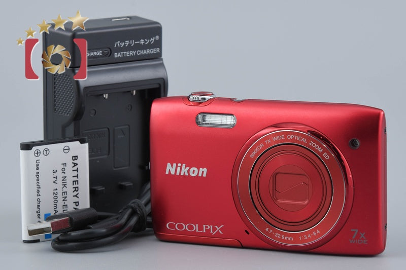 Nikon COOLPIX S3400 Red 20.1 MP Digital Camera