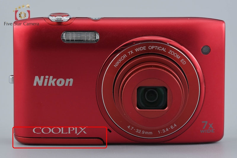 Nikon COOLPIX S3400 Red 20.1 MP Digital Camera
