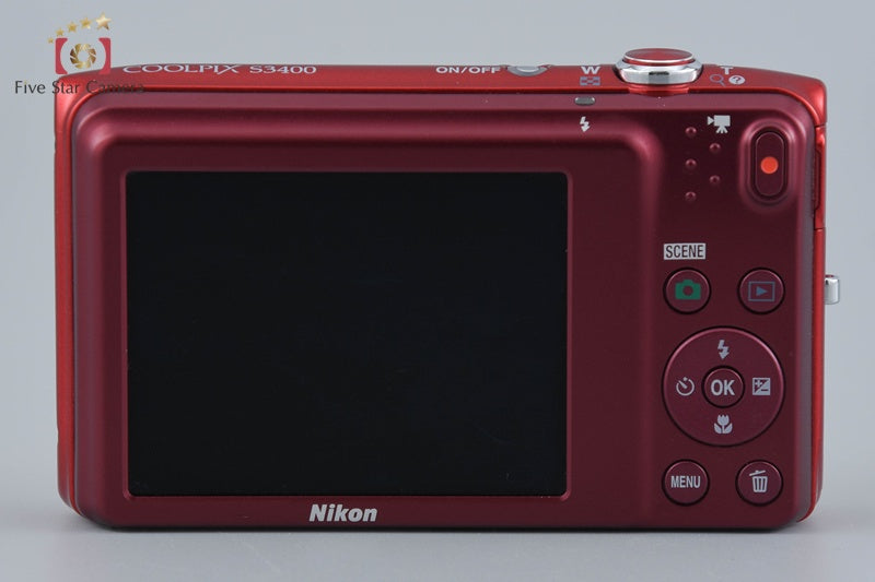 Nikon COOLPIX S3400 Red 20.1 MP Digital Camera