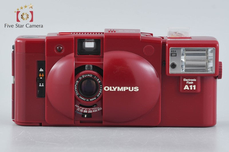 Olympus XA2 Red 35mm Point & Shoot Film Camera