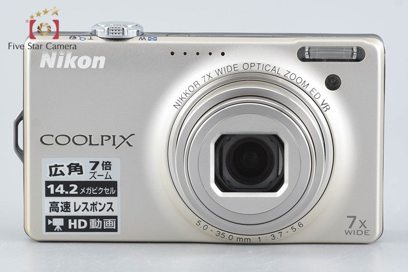 Nikon COOLPIX S6000 Champagne Silver 16.0 MP Digital Camera