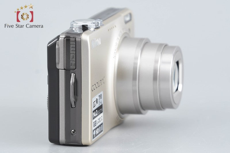 Nikon COOLPIX S6000 Champagne Silver 16.0 MP Digital Camera
