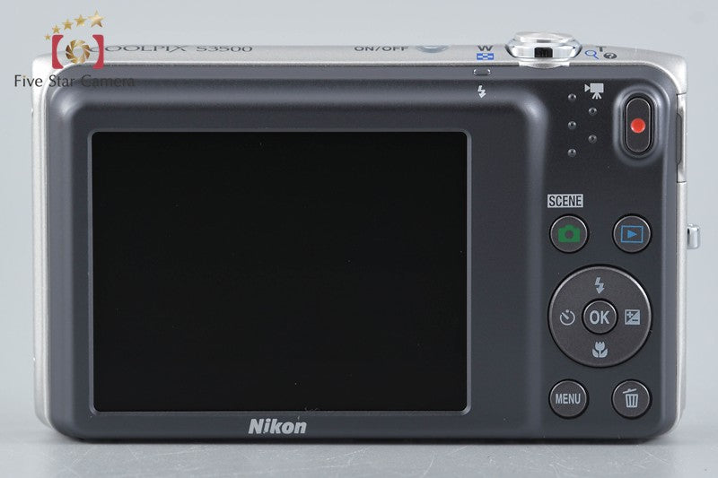 Nikon COOLPIX S3500 Crystal Silver 20.0 MP Digital Camera