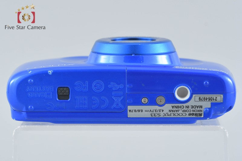 Nikon COOLPIX S33 Blue 13.2 MP Digital Camera