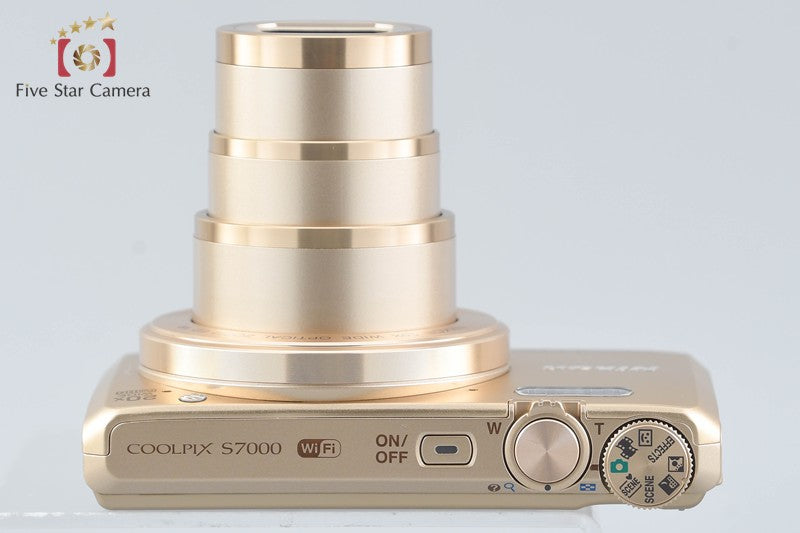 Nikon COOLPIX S7000 Gold 16.0 MP Digital Camera w/ Box