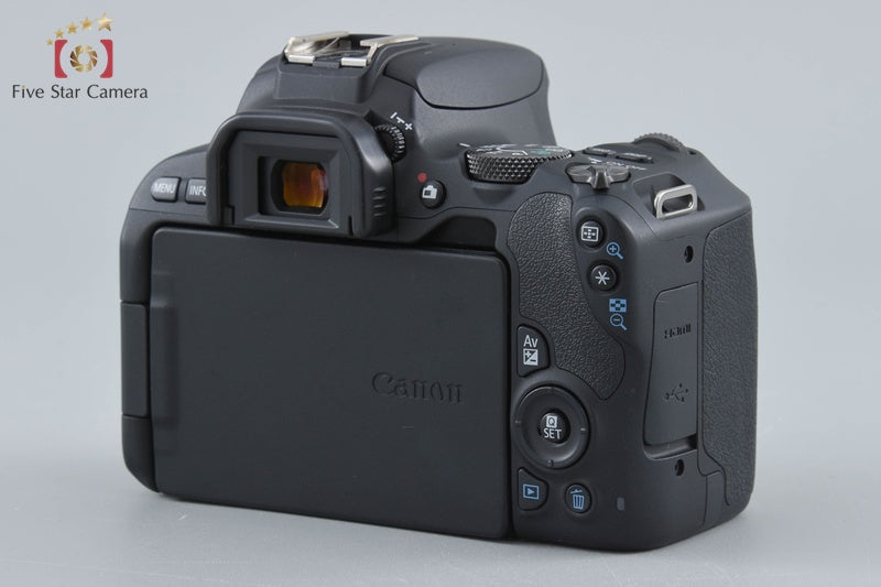 Canon EOS Kiss X9 / Rebel SL2 / 200D Black 24.2 MP 18-55 55-250 Lenses w/ Box