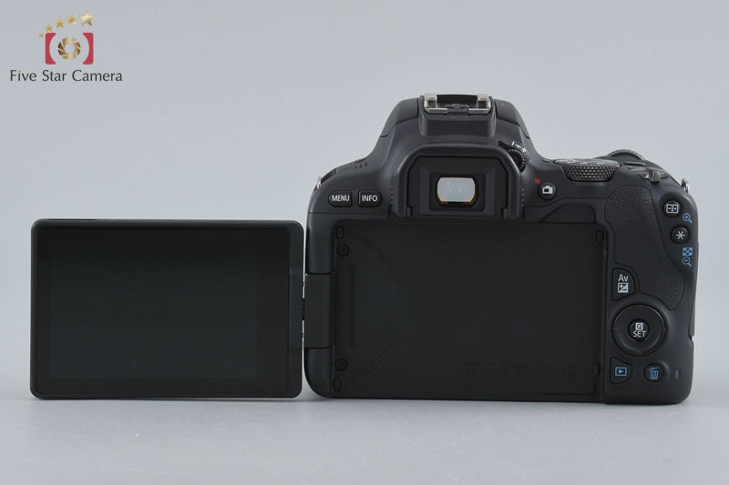 Canon EOS Kiss X9 / Rebel SL2 / 200D Black 24.2 MP 18-55 55-250 Lenses w/ Box