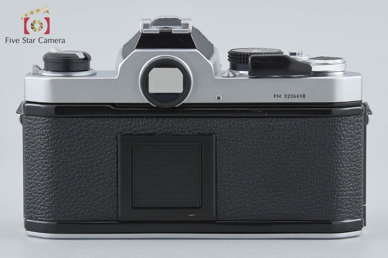 Nikon FM Silver Later Model 35mm SLR Film Camera + Ai-S NIKKOR 50mm f/1.8