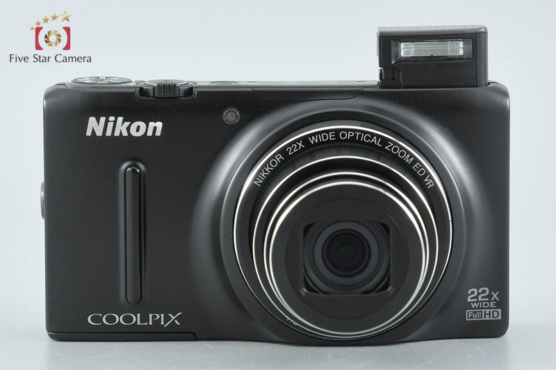 Nikon COOLPIX S9500 Matt Black 18.1 MP Digital Camera w/ Box