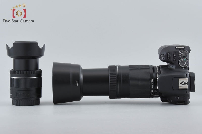 "Count 4,653" Canon EOS Kiss X9 / Rebel SL2 / 200D 24.2 MP 18-55 55-250 Lenses