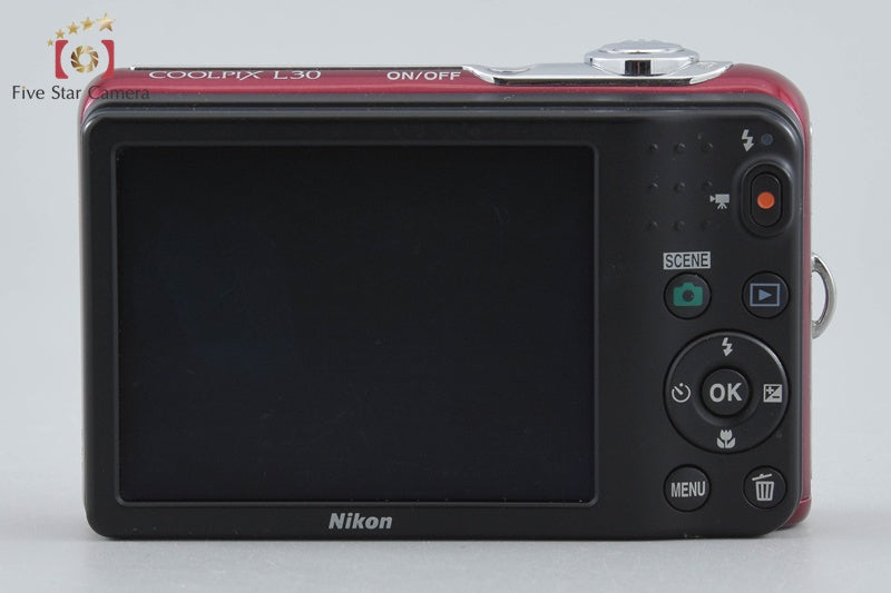 Nikon COOLPIX L30 Red 20.0 MP Digital Camera