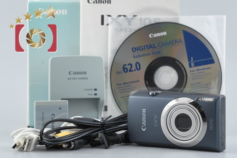 Canon IXY 10S Black 14.1 MP Digital Camera w/ Box