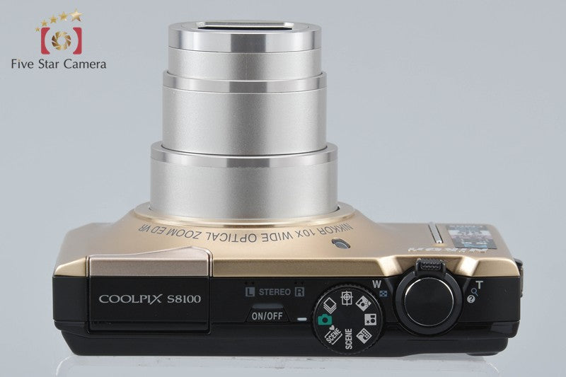 Nikon COOLPIX S8100 Precious Gold 12.1 MP Digital Camera