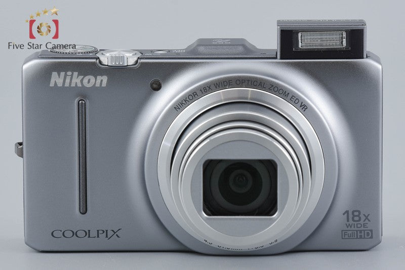 Nikon COOLPIX S9300 Crystal Silver 16.0 MP Digital Camera w/ Box